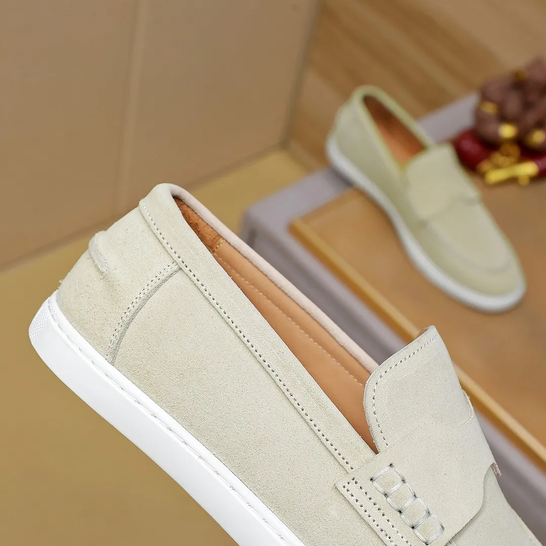 Men's shoes 💰500💰 HERMES Hermès high-end quality original order -Original: imported 🔝Nappa calfskin, frosted cowhide, outer seaming process -Inside: water-dyed cowhide -Outsole: original TPR rubber outsole -Super high quality control·Fine workmanship: High-end, extravagant, and grade) Size: 39-45 (38, 46, can be customized)